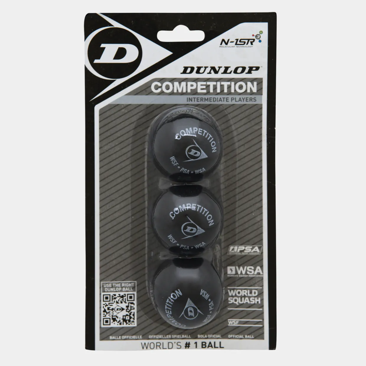 Competition Squash Ball 3Ball Blister - Yellow dot