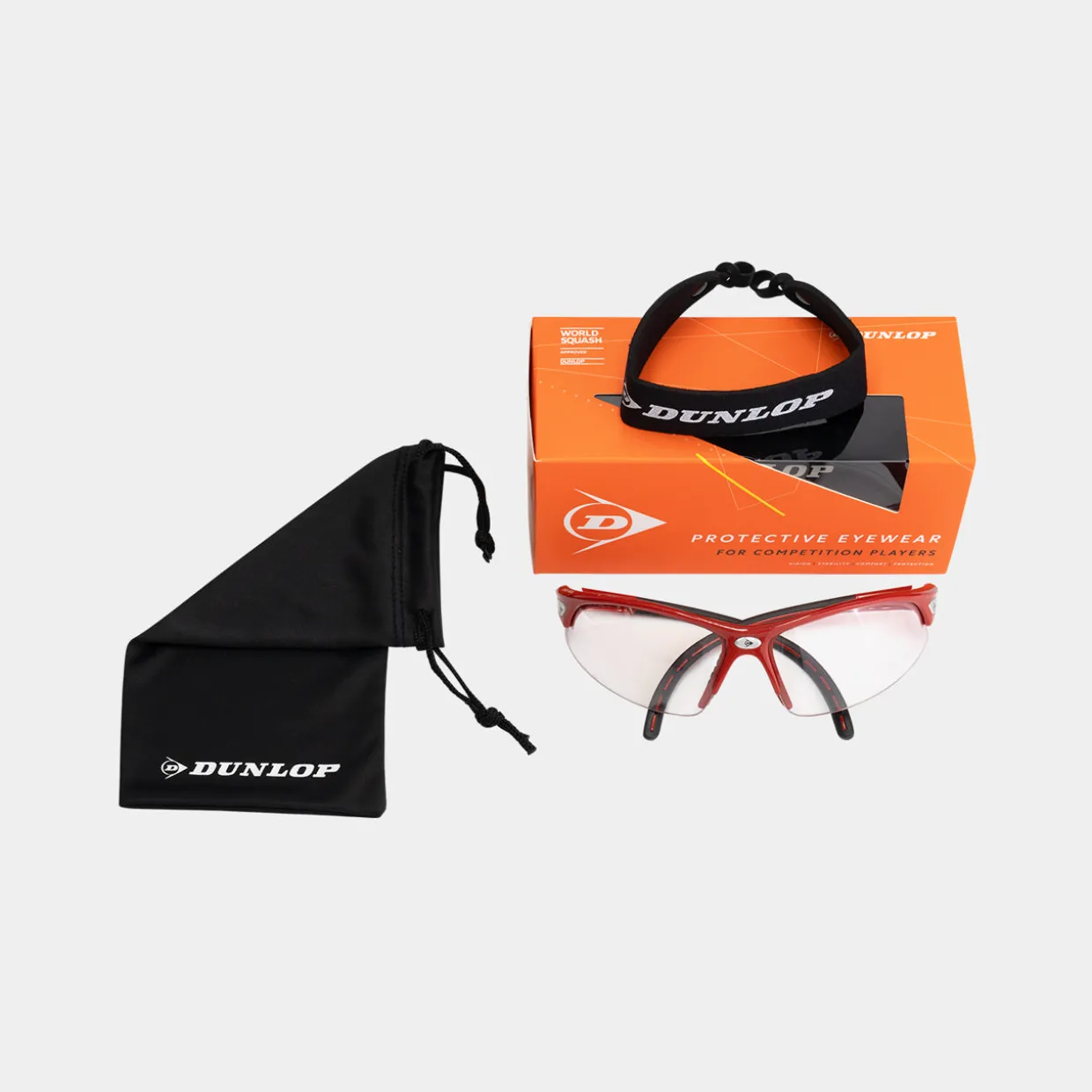 PROTECTIVE EYEWEAR-COMP PLAYERS-RED/BLACK